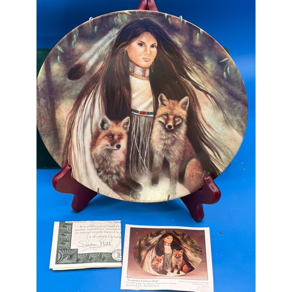 Bradford Exchange Mystic Guardians #4 "Faithful Fellowship" 1943A Sandra Hill